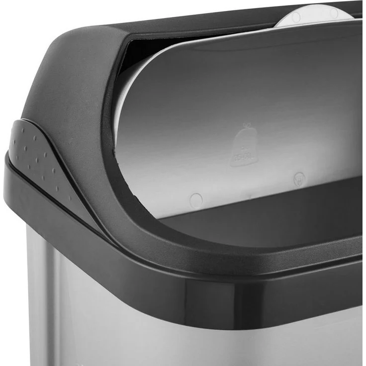 keeeper Abfallbehälter Rasmus mit Rolldeckel 25 Ltr. silber/anthrazit – Bild 3