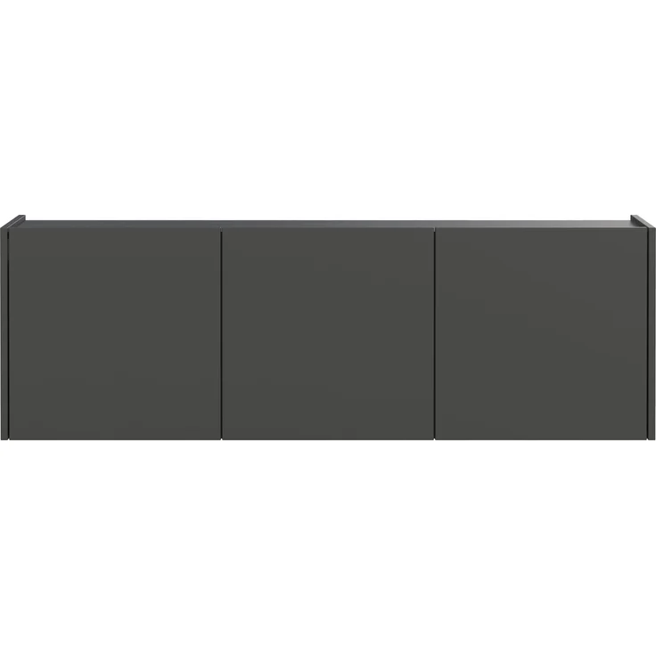 Hängeschrank >PIANA< 3 Türen,6 Fächer, Graphit - 138x45x25cm (BxHxT) – Bild 1