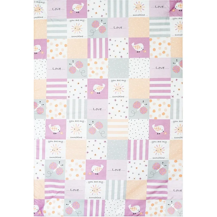 Krabbeldecke, Patch Rose