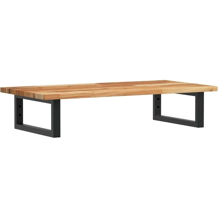 vidaXL Waschbeckenregal Wandmontage Stahl und Akazienholz 3302713 – Bild 2