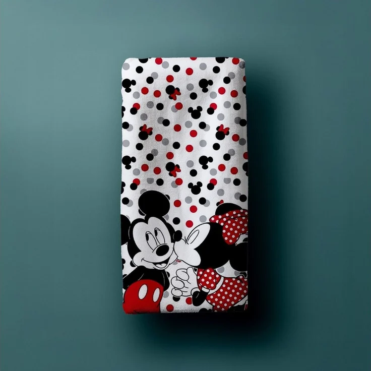 Disney Mickey Mouse Badetuch 140x70 cm Hochwertiges & langlebiges Strandtuch – Bild 2