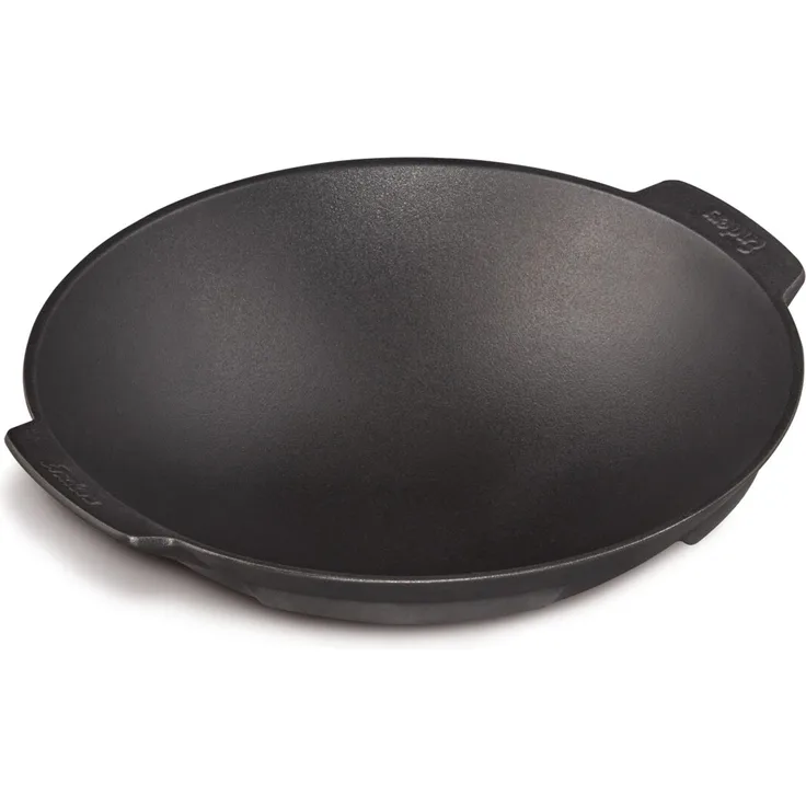 Enders Switch Grid Wok schwarz, aus massiv, emailliertem Gusseisen, gute Hitzeverteilung, Seitengriffe, passend für viele Enders Switch Grid-Roste, B38 x L35 x H10 cm #7797