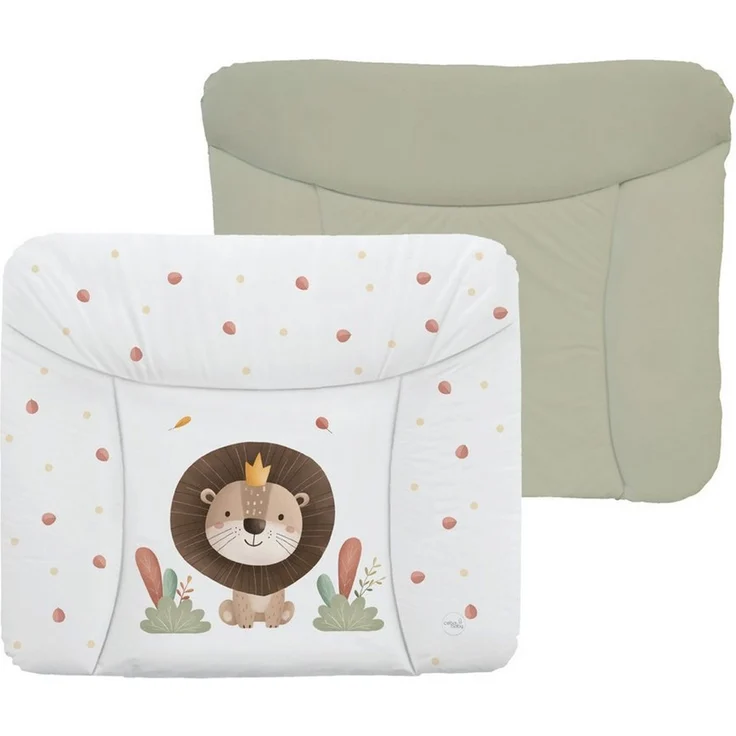 Ceba Baby® weiche Wickelauflage 75x72 cm - Baby Wickelunterlage- Wickeltischauflage für Junge und Mädchen - Wasserdicht, abwaschbar - OEKO-TEX® Standard 100 - Made in EU -Löwe, der König – Bild 2