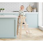 MamaToyz Holz Lernturm Fold | Natur | 52x50x85 cm