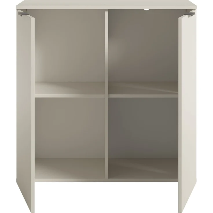 Kommode >Linz< 2 Türen, 4 Fächer, in Kaschmir - 90x90x40cm (BxHxT) – Bild 5