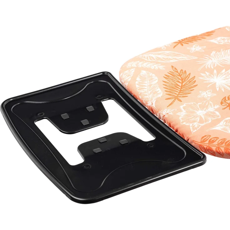 KADAX Bügelbrett 120x38 cm, klappbarer Bügeltisch mit stabiler Stahlkonstruktion, hitzebeständigem Bezug und Ablage für Bügeleisen, höhenverstellbar (Orange) – Bild 9