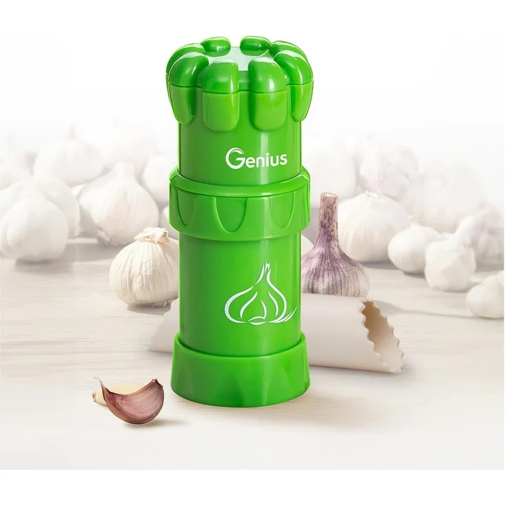 Genius - Knoblauch-Schneider G5 Knoblauchschäler Knoblauchpresse 19128 – Bild 2