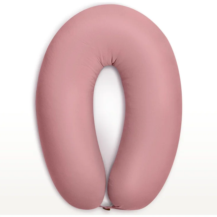 sei Design Stillkissenbezug 190×30 cm – Premium Jersey Ersatzbezug für Stillkissen XXL – weich, elastisch & pflegeleicht – mit Tasche & XXL-Reißverschluss – Oeko-TEX – Sand | Rosa | Grau | Mint