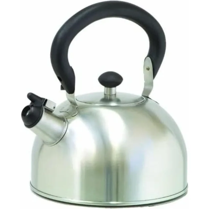 IBILI Pfeifenkessel 2,5 l aus Edelstahl-Kunststoff, Silber-schwarz, 21 x 20 x 17 cm