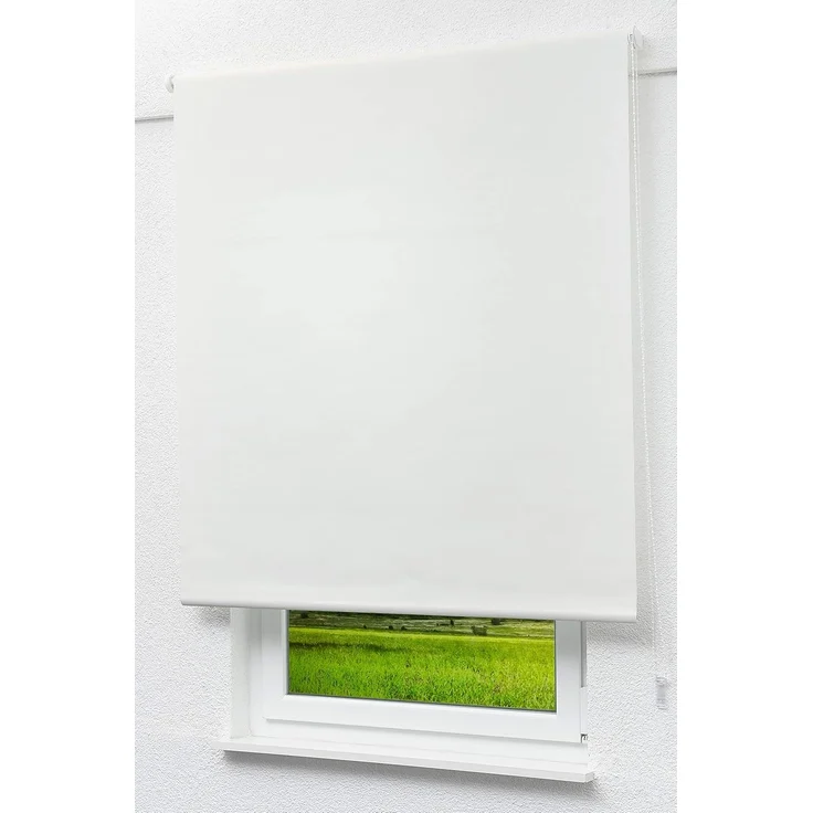 Lysel Outlet - Verdunkelungsrollo Reinweiß, (B x H) 152.50cm x 190cm in weiß/reinweiß