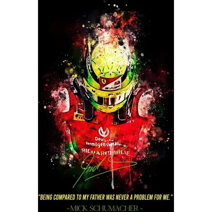 Poster Formel 1 Rennfahrer Legenden Sprüche · Deko Print ohne Rahmen - H / 60x90 cm