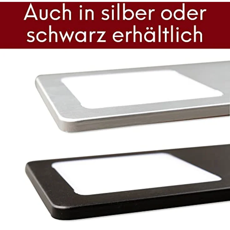 kalb LED Unterbauleuchte LED Unterbauleuchten Edelstahl gebürstet 5W - mit Touch-Dimmfunktion, 2er Set warmweiß, warmweiß – Bild 4