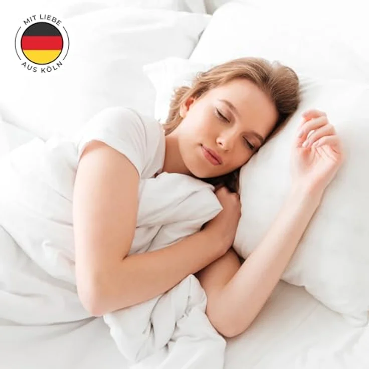 Blumtal Milbenbezug-Decke, Rechteckig, Weiß, 200x155 cm, Oeko-Tex®, 100% Milbenschutz, Waschmaschinenfest, Knisterfrei – Bild 6