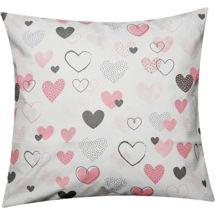 Heubergshop Kissenbezug, (1 Stück), 40x40cm Herzen Love Liebe Kissenhülle Baumwolle (1-Stück-187/1-40x40) – Bild 2
