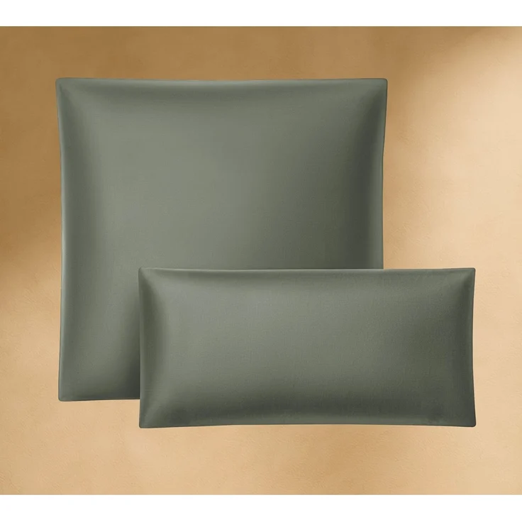 Seralino Kissenbezüge Mako Satin Kissenbezug (100% Bio Baumwolle) weich, hautfreundlich, (2 Stück), Fairtrade/ GOTS zertifizierte uni Kissenhülle mit Reißverschluss – Bild 1