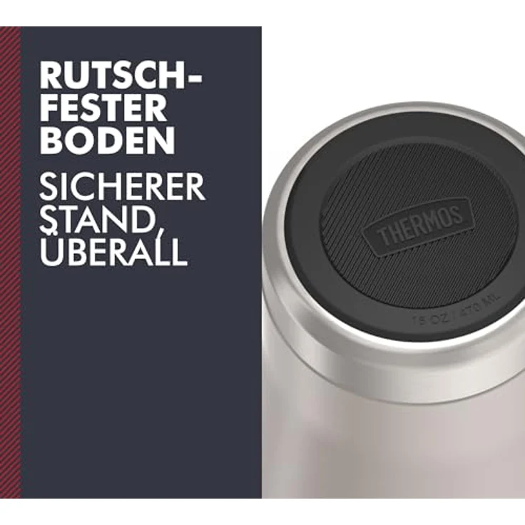 Thermos ICON MUG 0,47l, beige/sandstone mat, Thermobecher 470ml, Edelstahl, Isolierbecher, 7 h heiß / 22 h kalt, spülmaschinenfest, BPA-frei – Bild 4