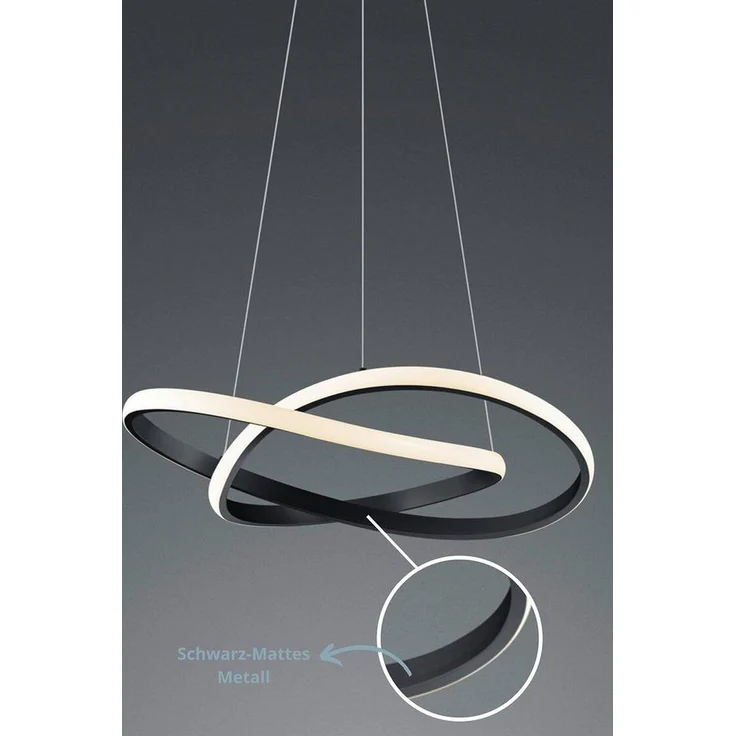 lightling LED Pendelleuchte Wibke, LED fest integriert, Warmweiß, dimmbar mit Schalter, Deckenmontage, IP20 Indoor – Bild 3