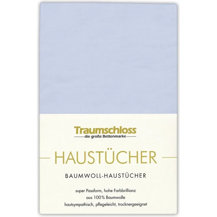 Traumschloss Betttuch Haustuch, 100% Baumwolle, Gummizug: ohne, (1 Stück), aus 100% Baumwolle, ohne Gummizug