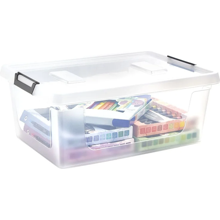 Gardissimo CLIP Aufbewahrungsbox Kunststoffbox Klarsichtbox Box rollbar – Bild 7