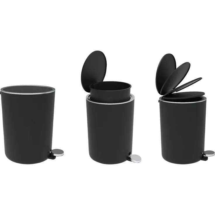 Bischof Kosmetikeimer Design Bad, Ø 21 cm, Höhe 28 cm, Fassungsvermögen 5,5 l