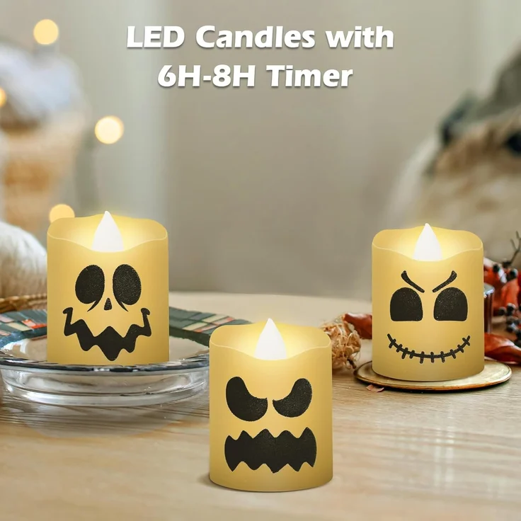 ABC 6-teiliges Weihnachtsdekoration-Set, für Weihnachten, für Halloween, mehrfarbig, Polyester, 10 x 26 x 18 cm – Bild 3