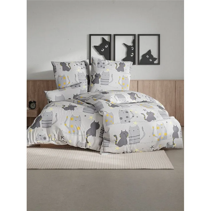 Witt Bettwäsche Bettwäsche, Mako-Satin, Satin, 2 teilig, Mako-Satin, Satin