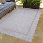 Carpettex Outdoorteppich Unicolor - Einfarbig, Läufer, Höhe: 5 mm, Teppich Wetterfest Balkon Küchenteppich Flachgewebe Sisaloptik