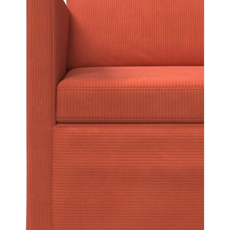 vidaXL 3-Sitzer Sofa Rot-Orange 190 x 81 x 82 cm Cordstoff 42041138 – Bild 5