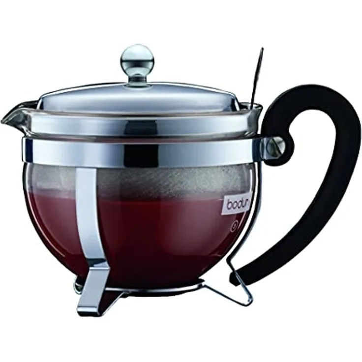 Bodum Teebereiter mit Edelstahlfilter 0,5 L Chambord verchromt
