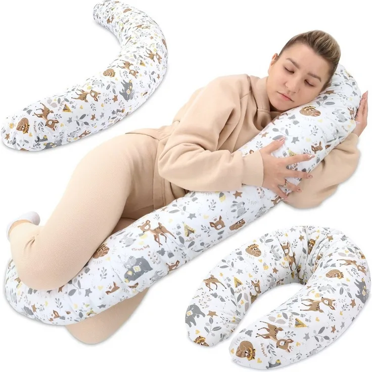 Totsy Baby Stillkissen Stillkissen XXL Seitenschläferkissen Schwangerschaftskissen Hirsch