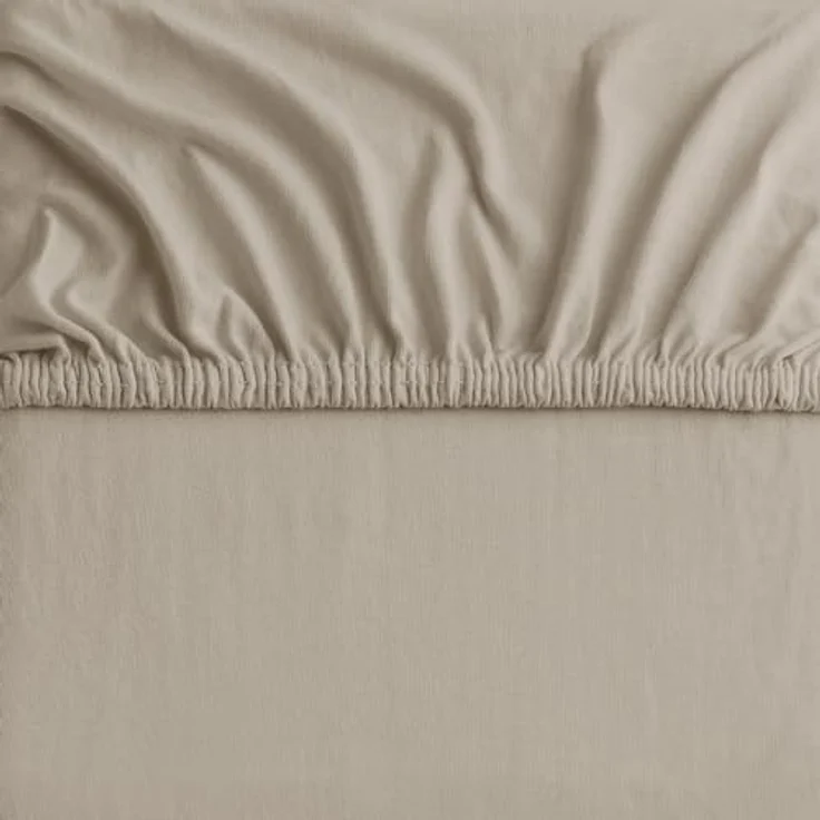 DecoKing Spannbettlaken 100x200 120x200 cm 100% gekämmte Baumwolle Cappuccino Spannbetttücher Jersey Boxspringbett Amber 100x200 120x200 – Bild 7