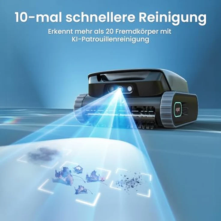 Aiper Scuba V3, Poolroboter mit KI-Vision, Akku für Wand und Boden, leistungsstarke Saugleistung, 3 μm Filter, Wasserlinienreinigung, für Pools bis 200 m² – Bild 2