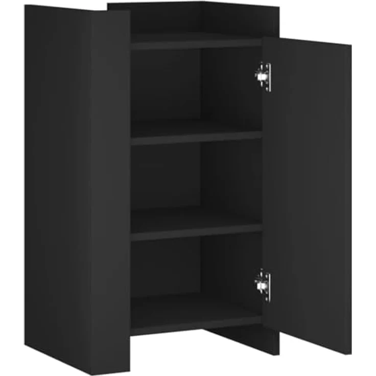 Highboard Schwarz 45 x 35 x 75 cm Holzwerkstoff – Bild 5