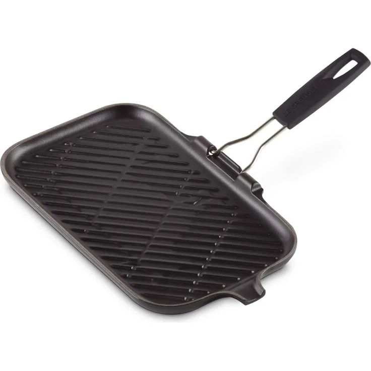 Steakgrillpfanne Rechteckig Schwarz Gusseisen Le Creuset - GasBackofen geeignet