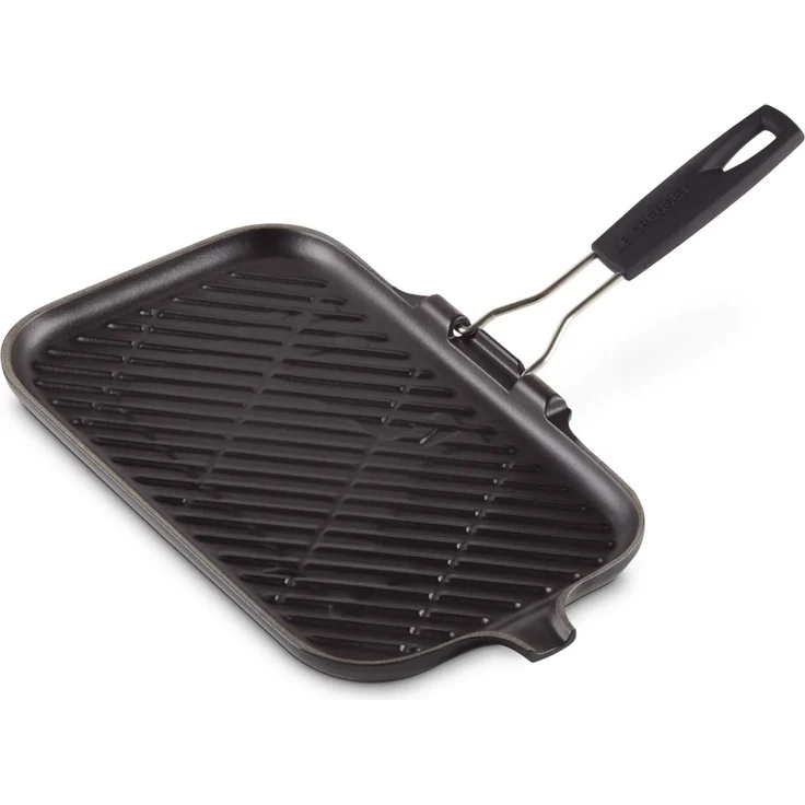 Steakgrillpfanne Rechteckig Schwarz Gusseisen Le Creuset - GasBackofen geeignet – Bild 1