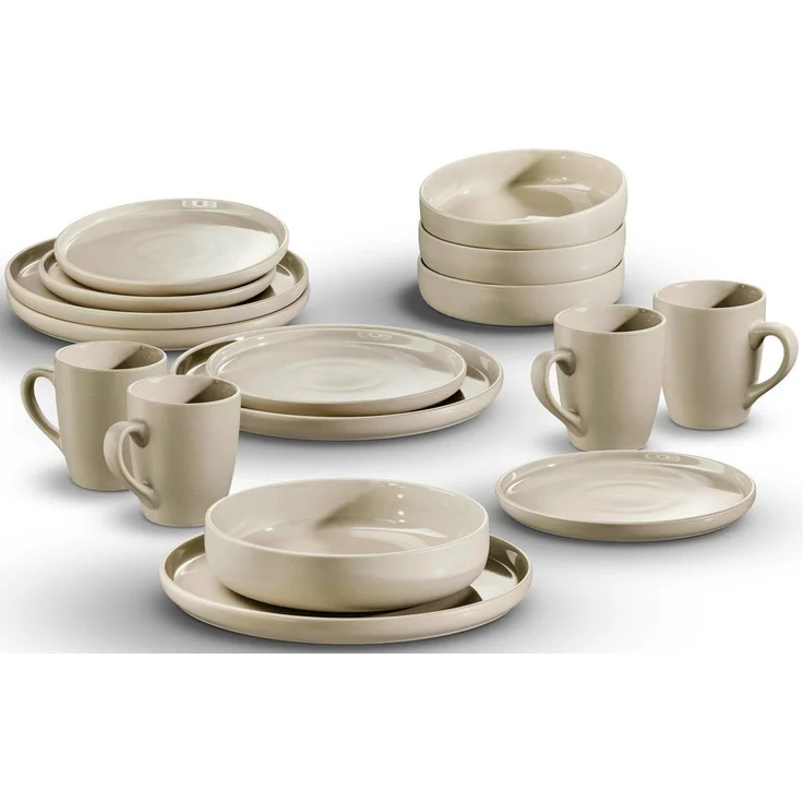 LeGer Home by Lena Gercke Kombiservice Geschirr-Set, Service Liliane (16-tlg), 4 Personen, Steinzeug, skandinavische, minimalistische Formensprache, 16 Teile – Bild 5