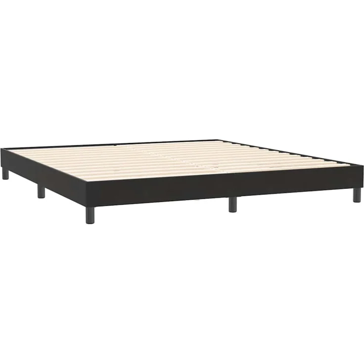 vidaXL Boxspringbett ohne Matratze Schwarz 200x220 cm Samt 3315893 – Bild 7
