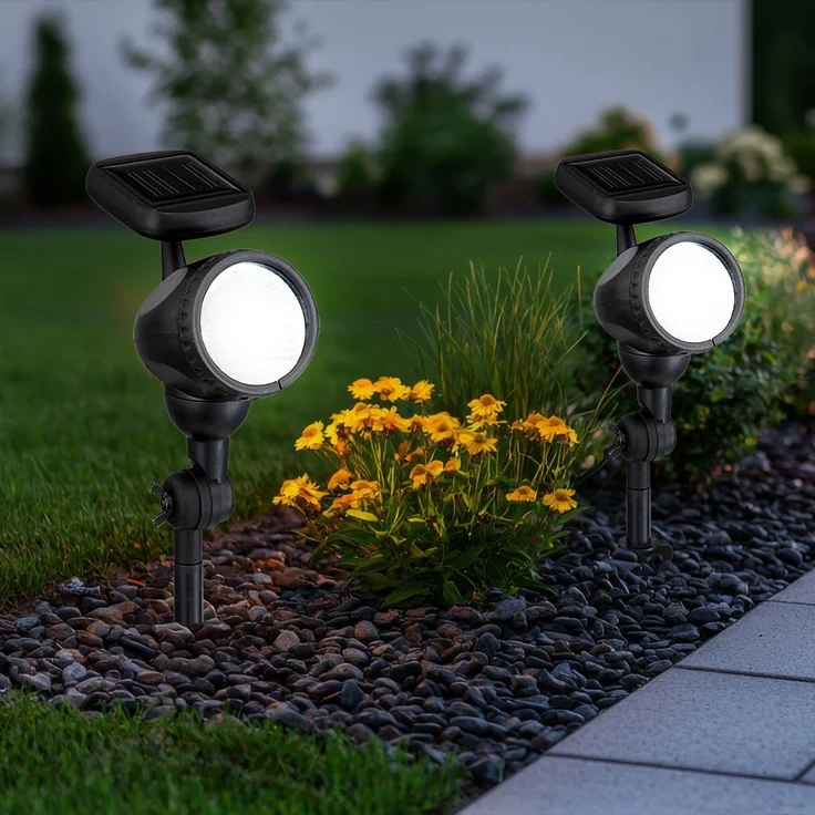 3er Set LED Solarleuchten für den Außenbereich – Bild 3