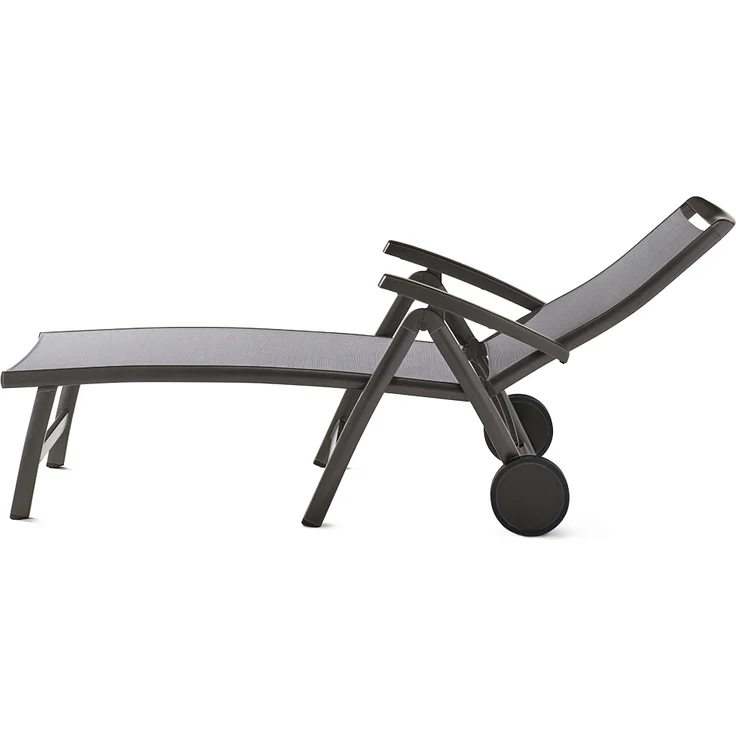 Sieger Royal Klapprollliege mit Polyesterbeschichtung, Aluminium Eisengrau 78 x 101 x 193 cm – Bild 9
