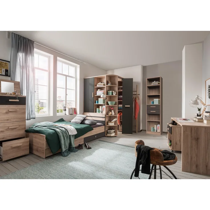 Jugendzimmer-Set >Canton< in San Remo Eiche