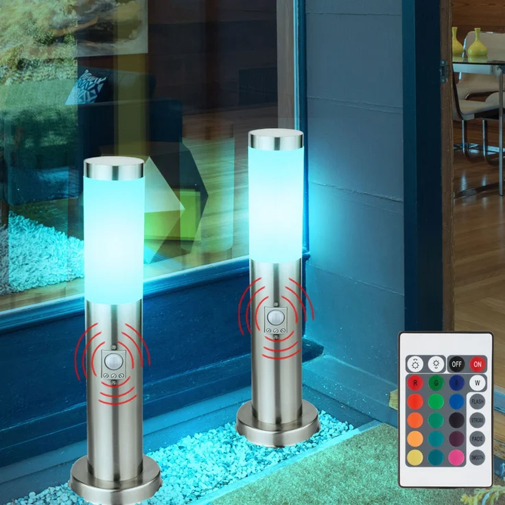 RGB LED Stehleuchte mit Bewegungsmelder NEW YORK – Bild 7
