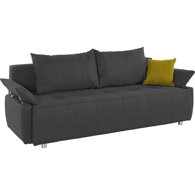 COLLECTION AB Schlafsofa Funtastic, B: 212 cm, Liegel. 145x187 cm, Bettfunktion, Bettkasten, Armteilverstellung & 1 Zierkissen, Federkern – Bild 4