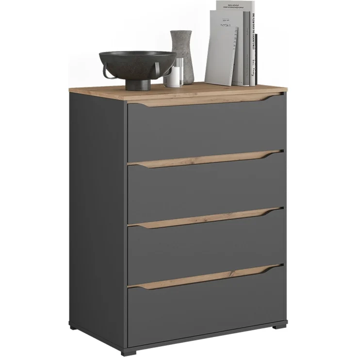Kommode Ruben Anthrazit/Artisan-Eiche 80 x 100.7 cm Vicco – Bild 6