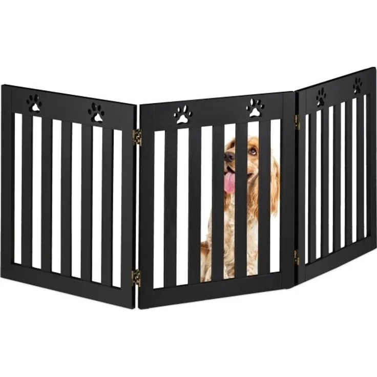 3-teiliges Hundeabsperrgitter Pfoten