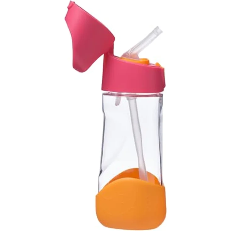 b.box - Tritanflasche mit Strohhalm 450 ml Erdbeer-Cocktail – Bild 1