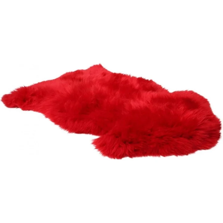 Lammfell Merino Rot Größe: 110-120 – Bild 7