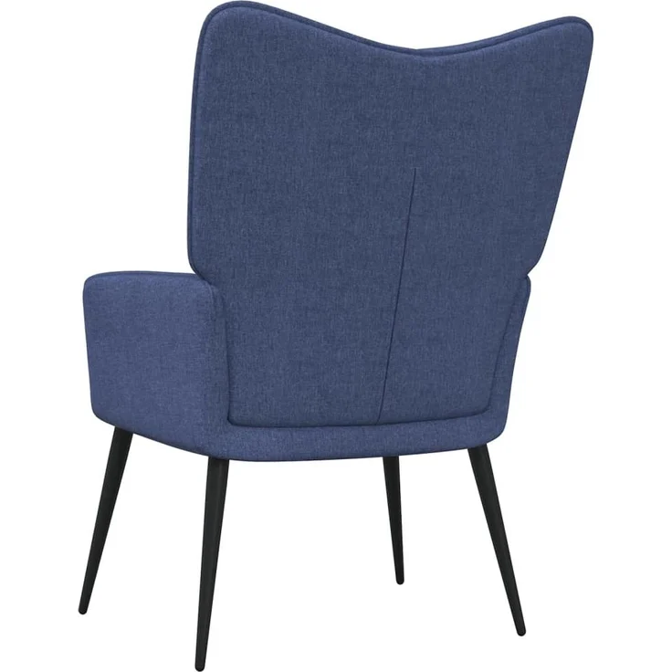 vidaXL Relaxsessel mit Hocker Blau Stoff [327956] – Bild 5