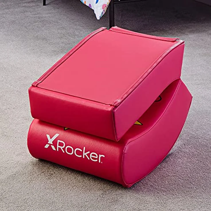 X Rocker Super Mario All-Star - Peach, Gaming Stuhl, Rosa, Faltbares Design, Komfortable Polsterung für langes Sitzen – Bild 5
