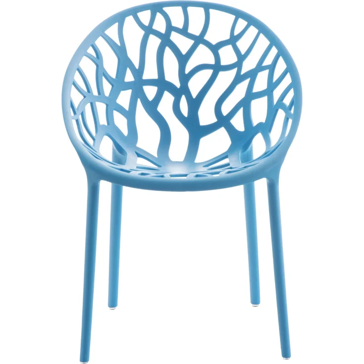 CLP Gartenstuhl Hope mit Lehne stapelbar wetterfest UV-beständig bis 150 kg,blau – Bild 4