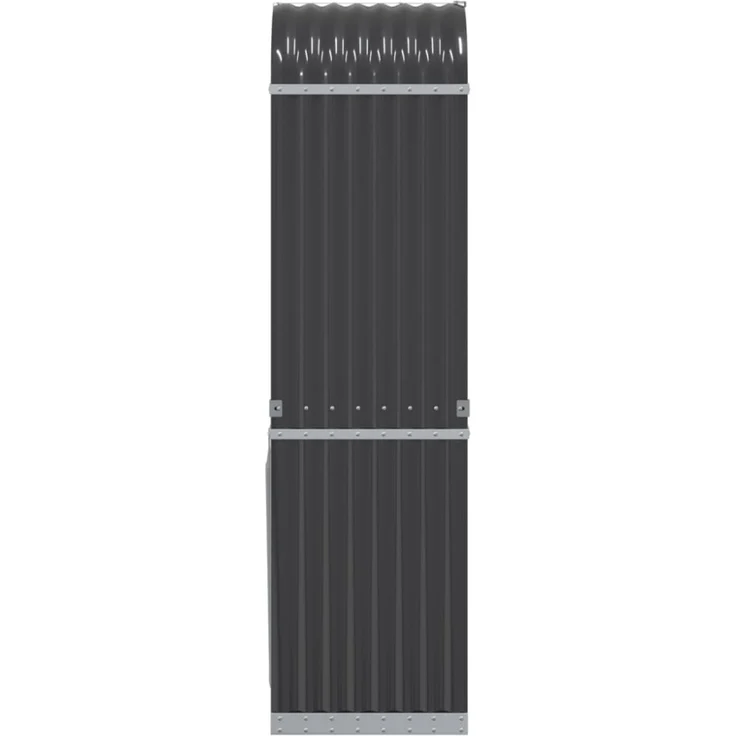 vidaXL Holzkorb Anthrazit 40x45x170 cm Verzinkter Stahl 364558 – Bild 9
